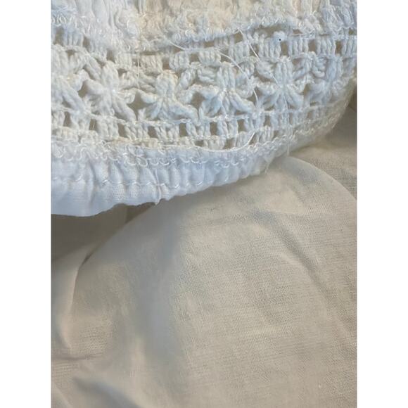 Faunt white tiered 100% Cotton BOHO prairie skirt SM - Picture 13 of 13